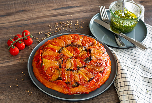 Tarte Tatin mit Liebstöckel-Salsa